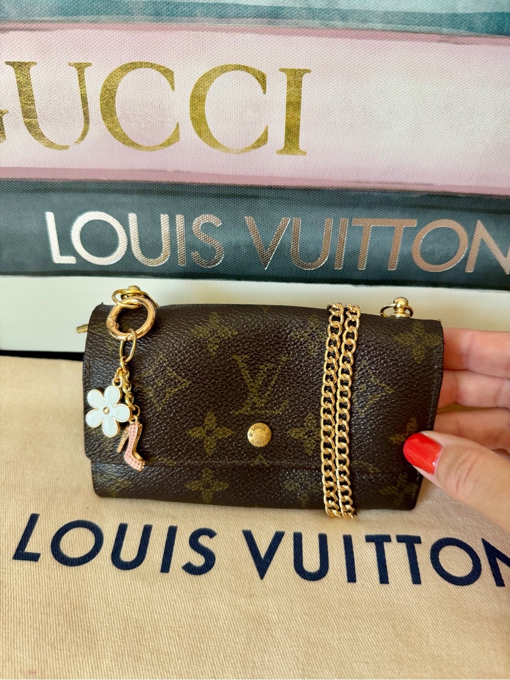 Louis Vuitton Vintage Monogram Wallet on Chain